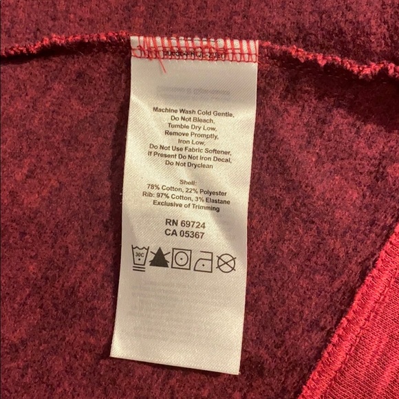 Columbia wrap sweater in red size M - Picture 9 of 11